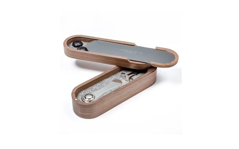 L'atelier Du Vin L'atelier Sparkling Champagne Set Walnut