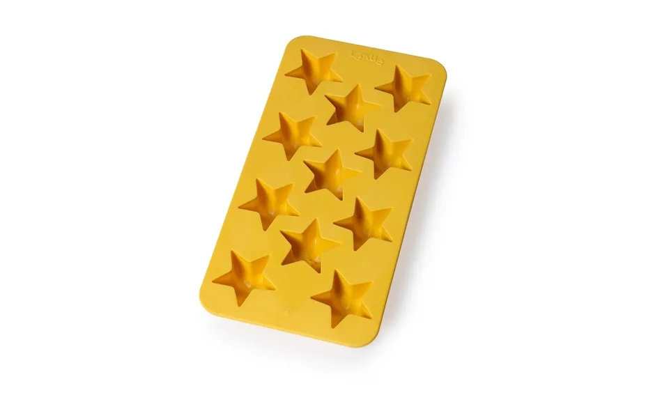 Lékué Lékué Ice Cube Tray With Lid Yellow Stars