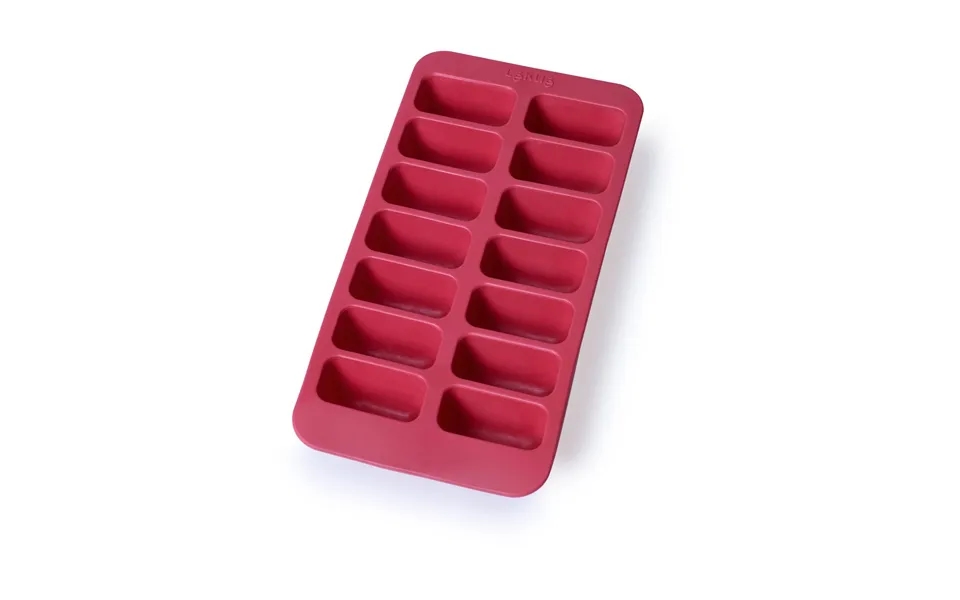 Lékué Lékué Rectangular Ice Cube Tray With Lid Red