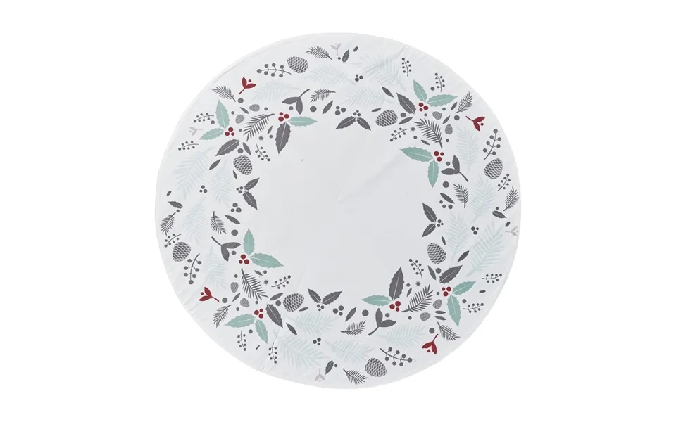 Lene Bjerre Cristivia Chrsitmas Tree Rug Ø110 Cm White-multi