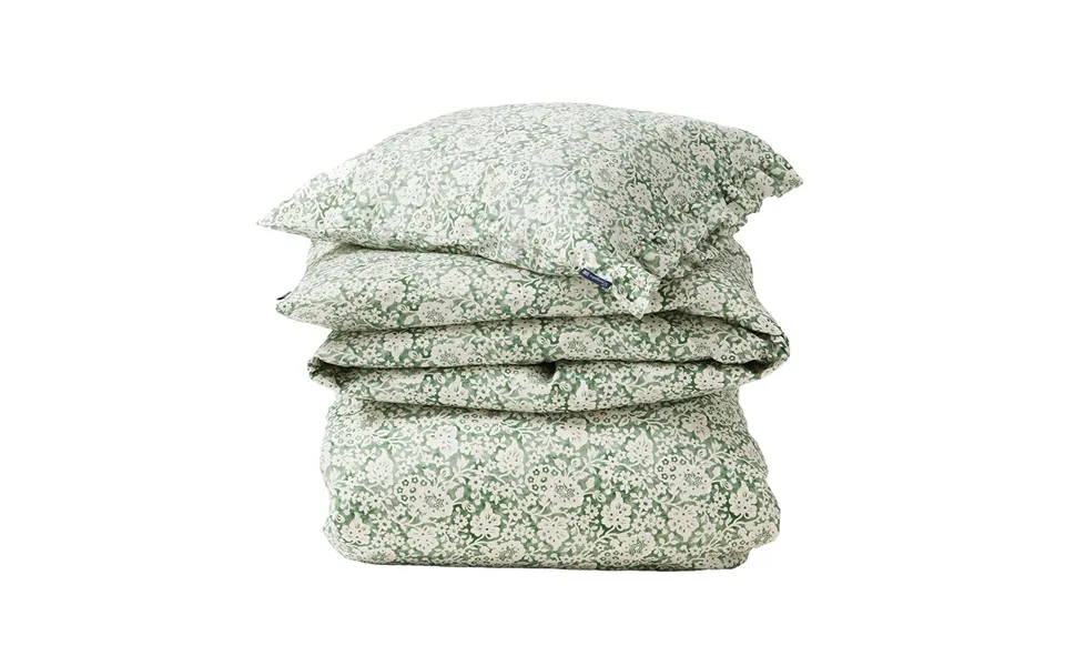 Lexington Green Floral Printed Cotton Sateen Bed Set 50x60 Cm - 220x220 Cm