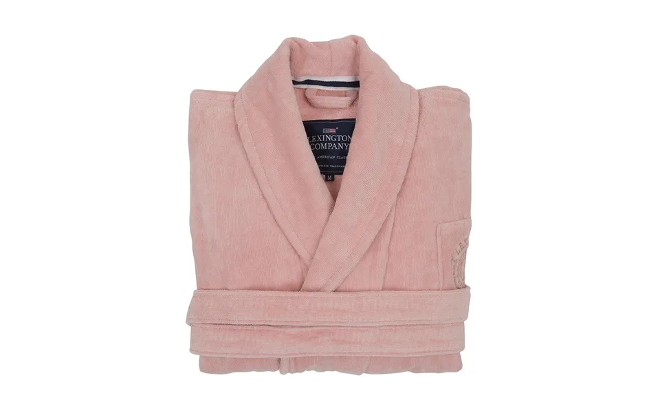 Lexington Hotel Velour Bathrobe Xs Pink