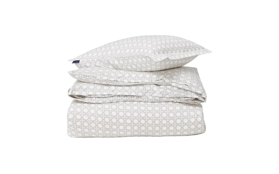 Lexington Rattan Printed Bedding Set 220x220 Cm White