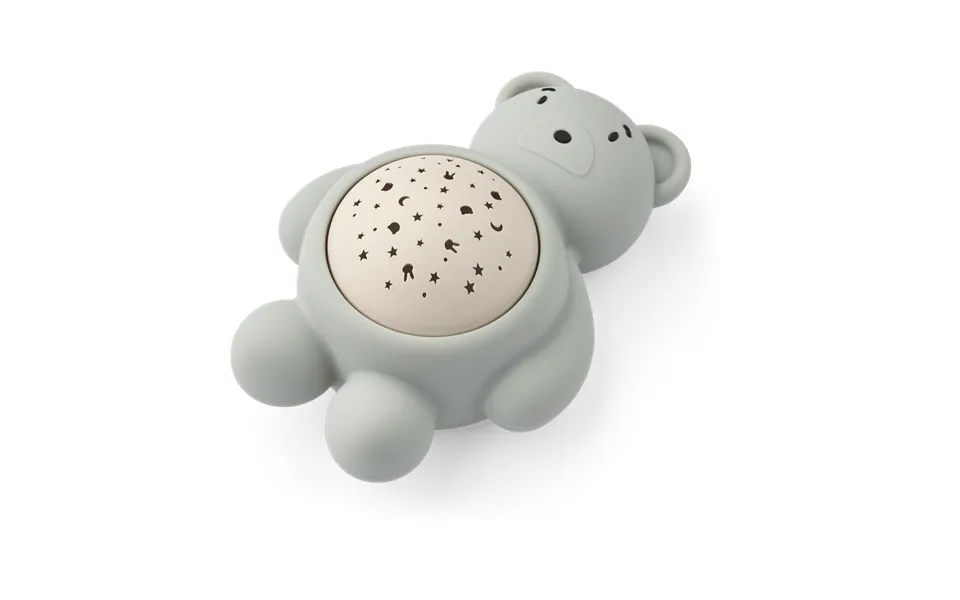 Liewood Manuel Bear Night Lamp With Projector And Sound Dove Blue