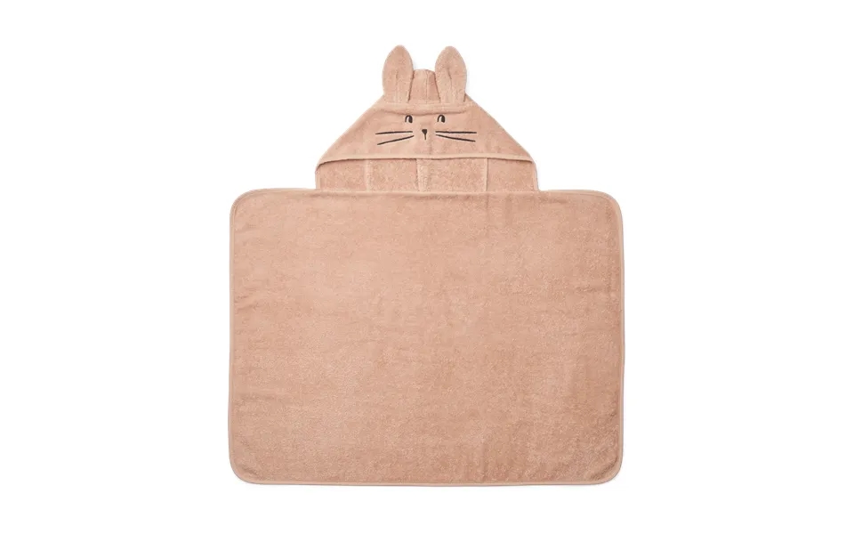 Liewood Vilias Rabbit Hooded Bath Towel 60x80 Cm Pale Tuscany