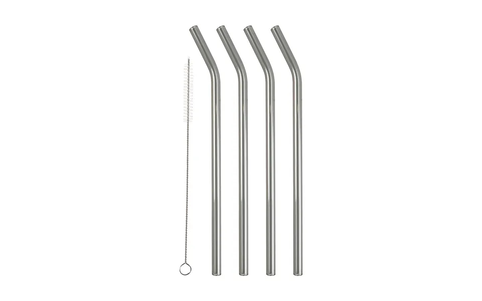 Lyngby Glas Lyngby Glas Straws 21.5 Cm 4-pack Smoke