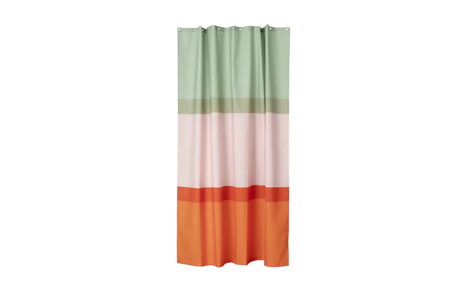 Marimekko Hennika Shower Curtain 180x200 Cm Orange-light Pink-sage