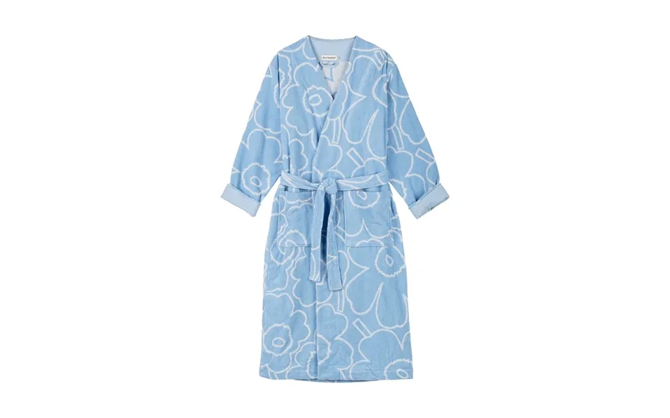 Marimekko Piirto Unikko Bathrobe Blue S