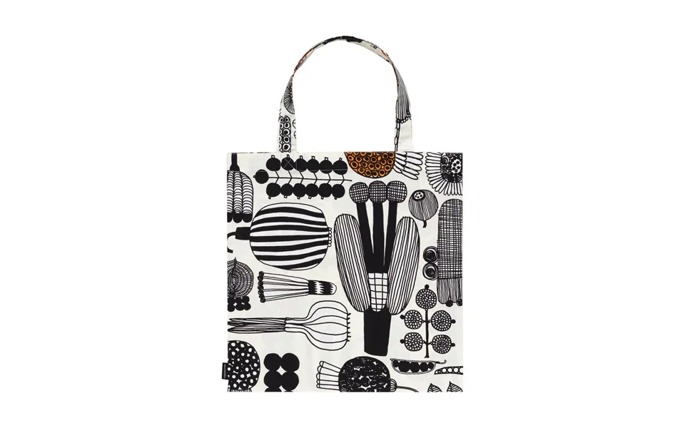 Marimekko Puutarhurin Parhaat Bag 44x43 Cm White-black-orange