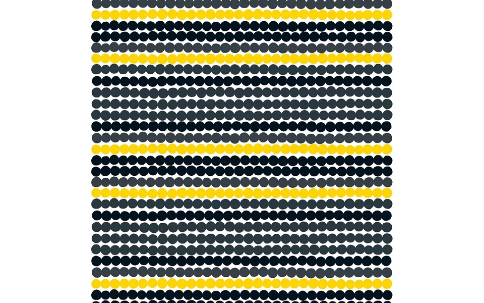 Marimekko Räsymatto Fabric Yellow-black