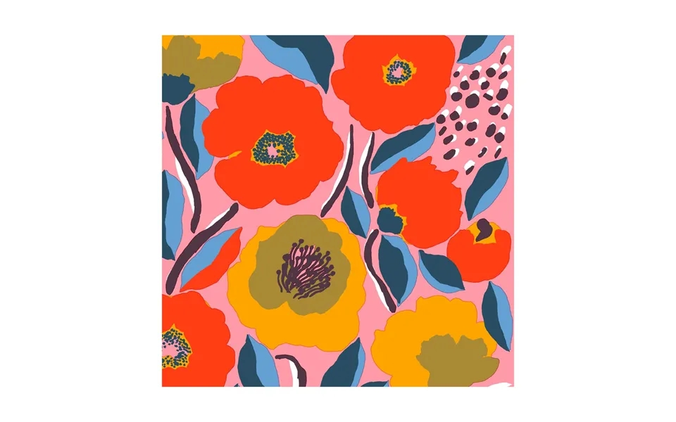 Marimekko Rosarium Napkin 33x33 Cm 20-pack Pink