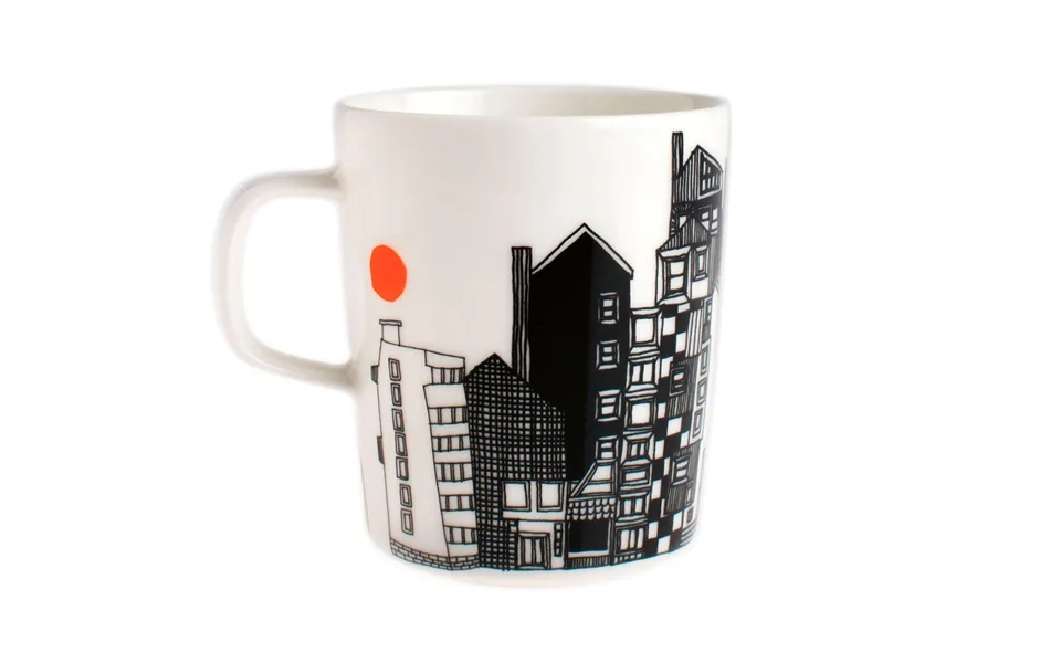 Marimekko Siirtolapuutarha Mug 2,5 Dl Black-orange