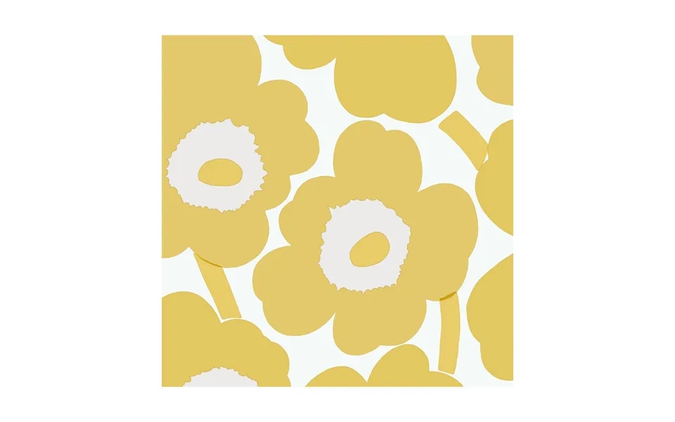 Marimekko Unikko Napkins 33x33 Cm 20-pack Gold