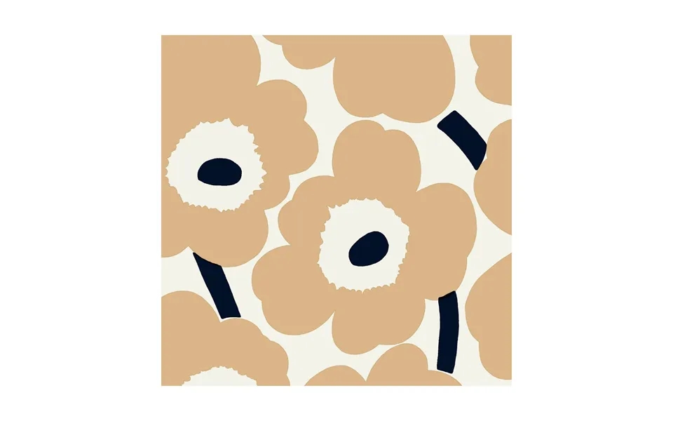 Marimekko Unikko Napkins 33x33 Cm 20-pack Sand-brown