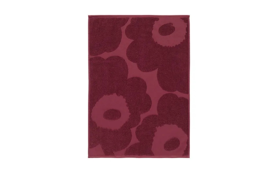 Marimekko Unikko Solid Towel 50x70 Cm Dark Red