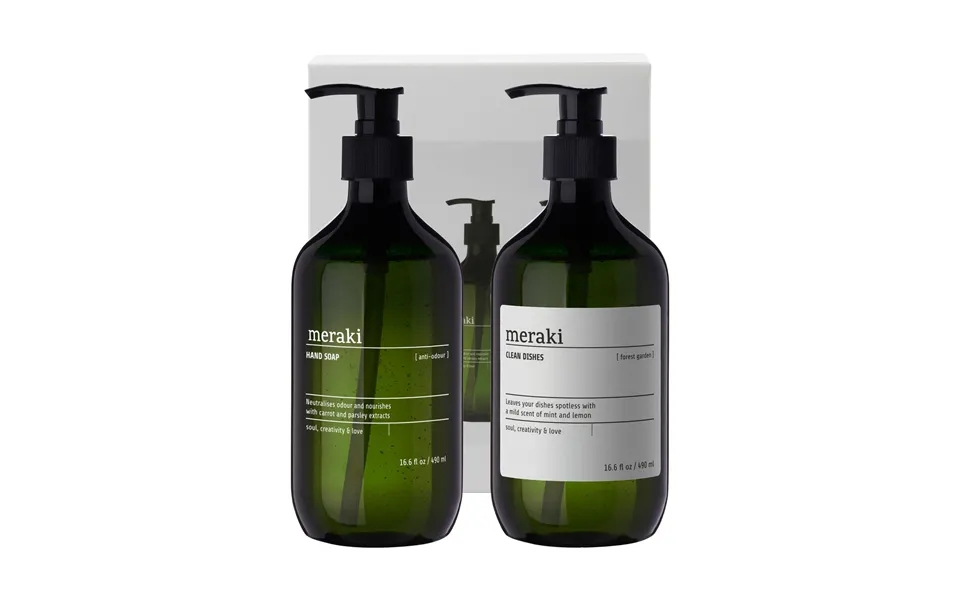 Meraki Meraki Gift Set Hand Soap And Dish Soap Anti-odor Forest Garden