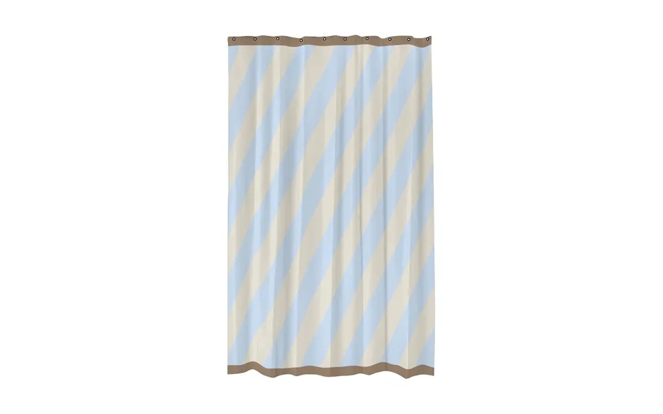 Mette Ditmer Diagonal Shower Curtain 150x200 Cm Light Blue