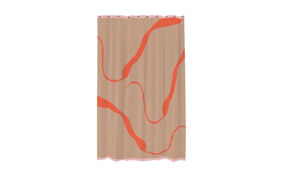 Mette Ditmer Nova Arte Shower Curtain 150x200 Cm Latte-orange