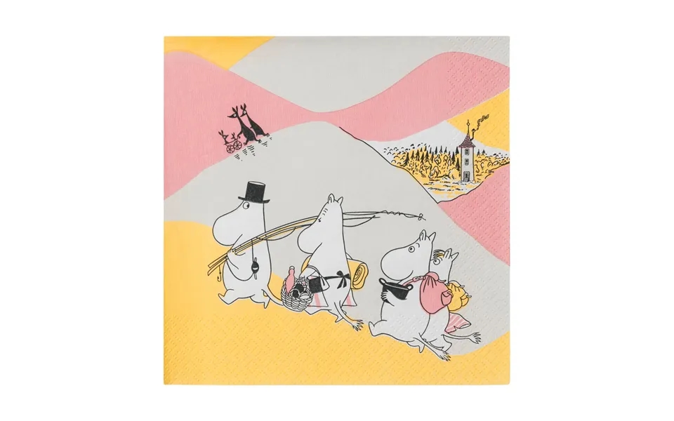 Moomin Arabia Family Time Paper Napkin 33x33 Cm 20-pack Multi