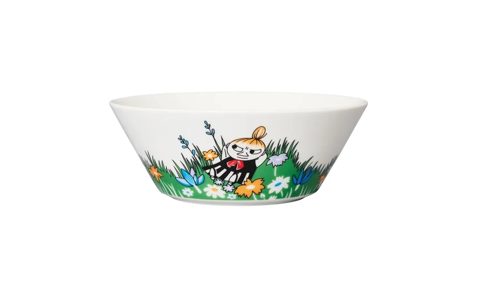 Moomin Arabia Little My And Meadow Moomin Bowl White-multi