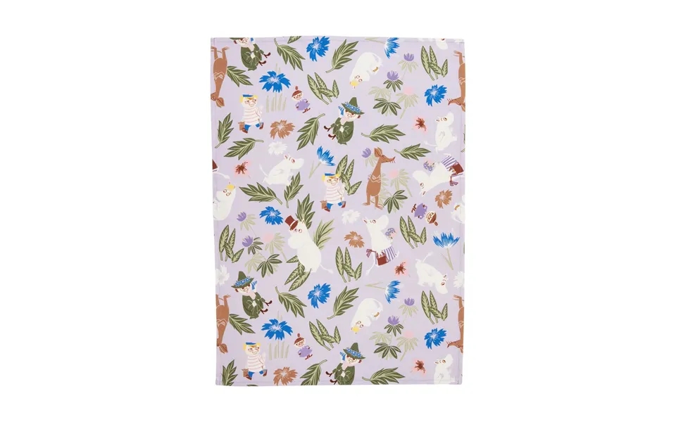 Moomin Arabia Moomin Kitchen Towel 50x70 Cm Purple-off-white