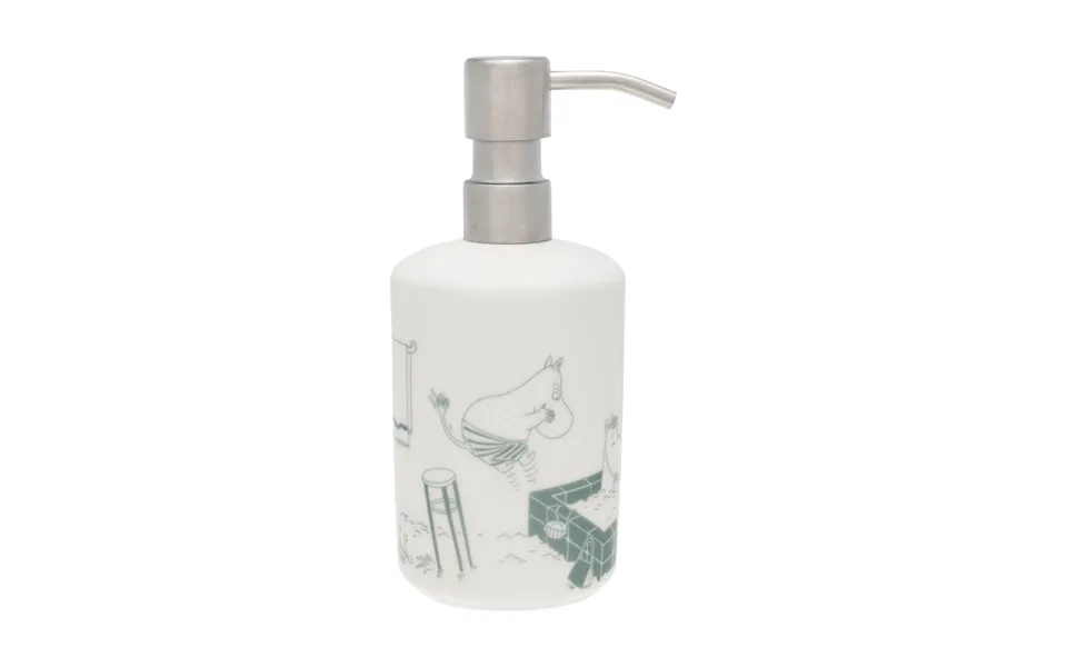 Moomin Arabia Moomin Soap Dispenser Bath Time Green-white