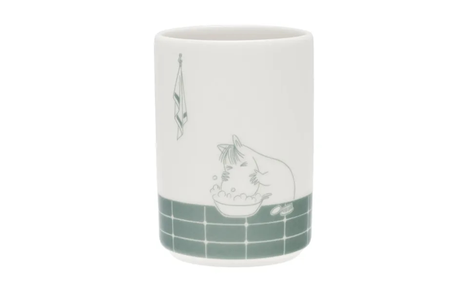 Moomin Arabia Moomin Toothbrush Holder Bath Time Green-white