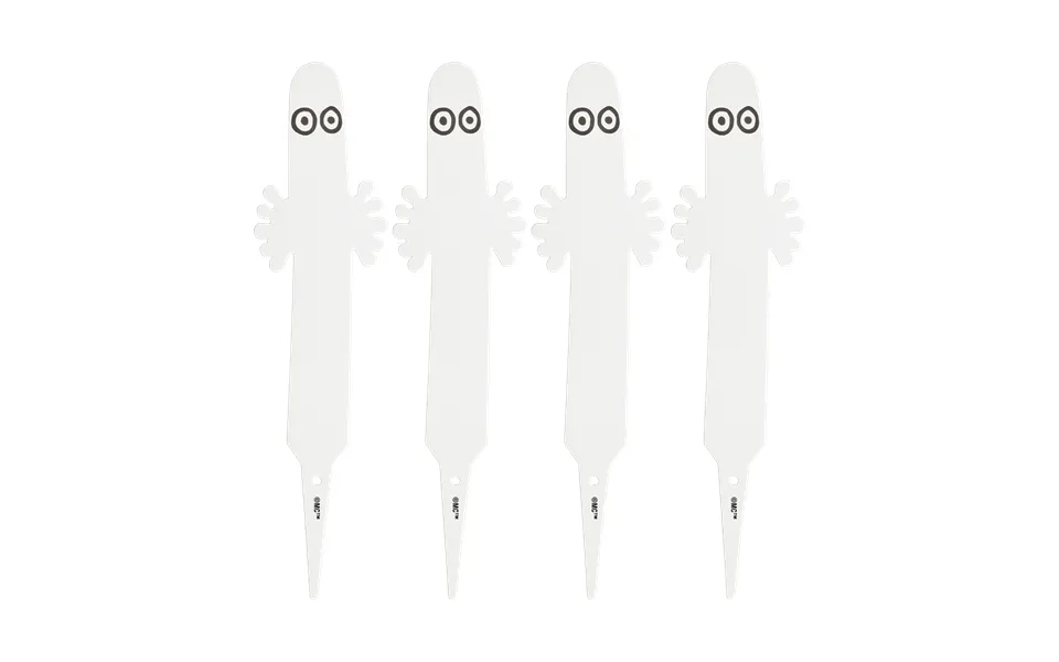 Muurla Hattifattener Plant Label 4-pack White