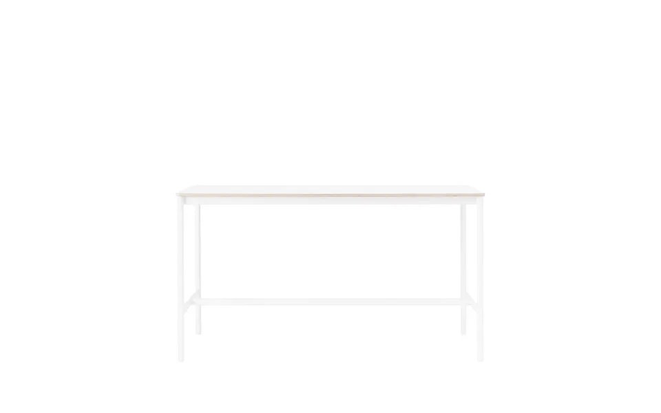 Muuto Base High Bar Table White Laminate - White Legs