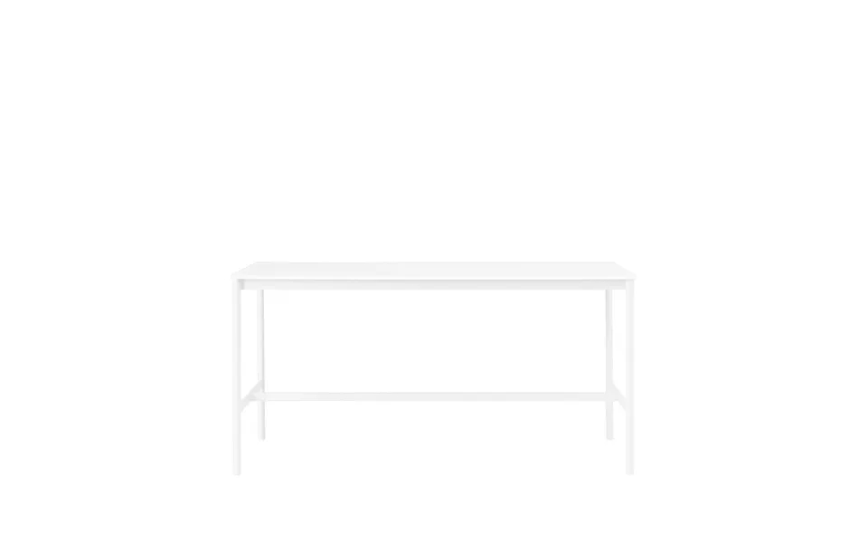 Muuto Base High Bar Table White Laminate - White Legs