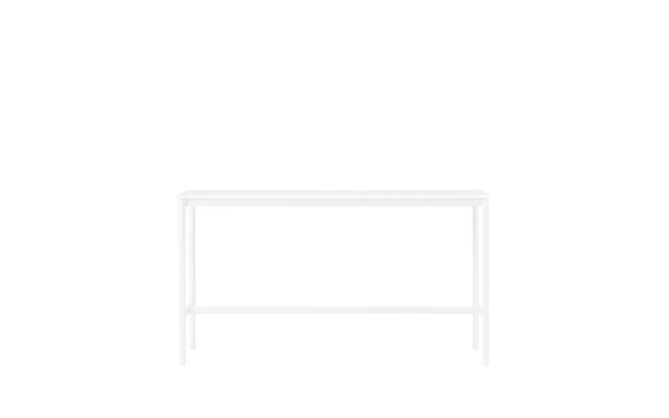 Muuto Base High Bar Table White Laminate - White Legs