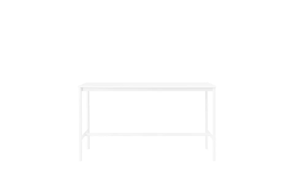 Muuto Base High Bar Table White Laminate - White Legs