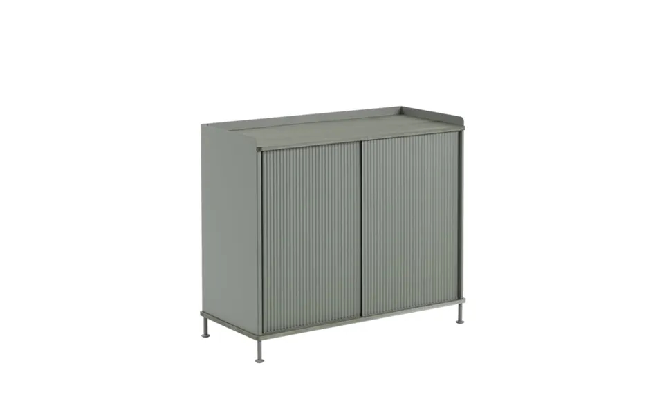 Muuto Enfold Tall Side Table Dusty Green-metal