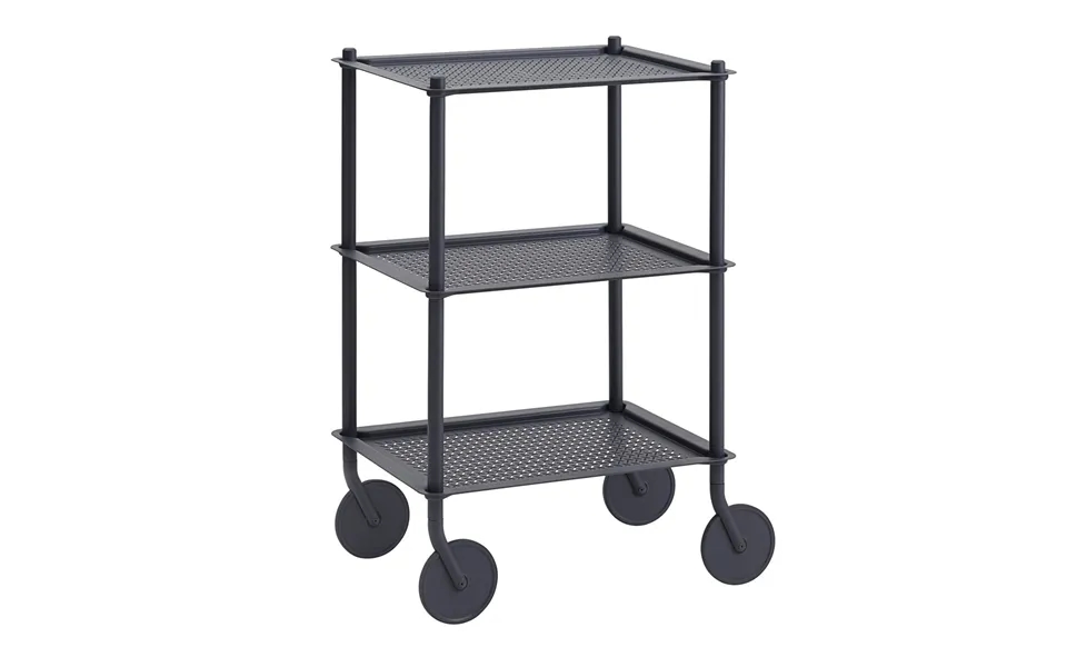 Muuto Flow 3-layer Trolley 90 Cm Blue-grey