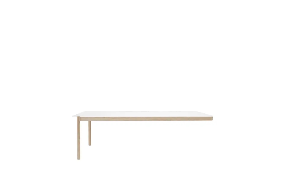 Muuto Linear System End Module Table White Laminate-oak 240x142 Cm