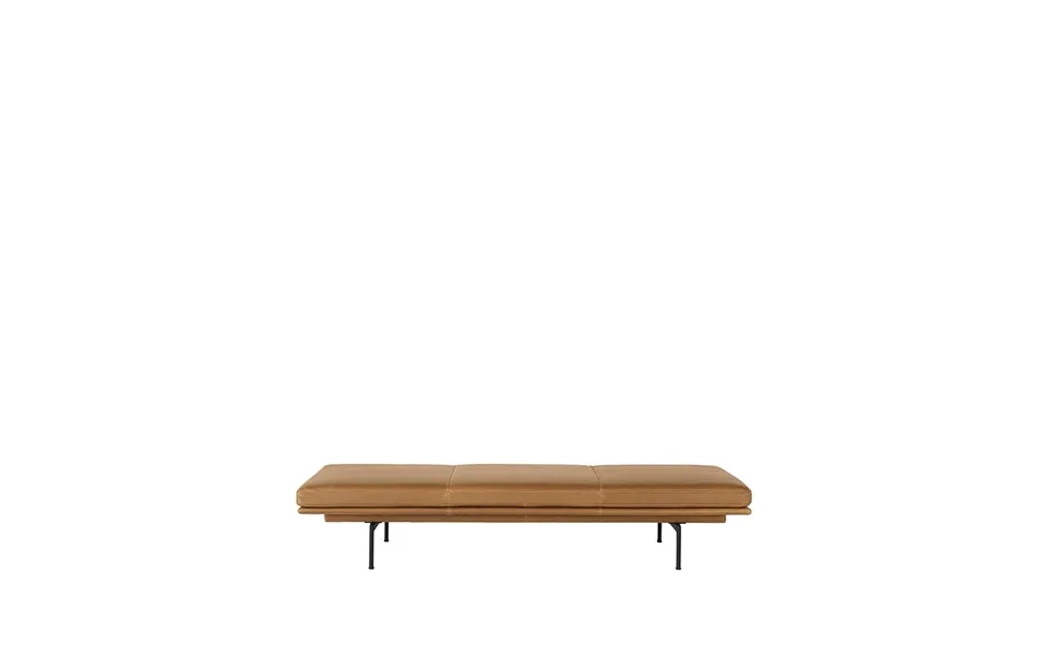 Muuto Outline Daybed Refine Leather Cognac-black