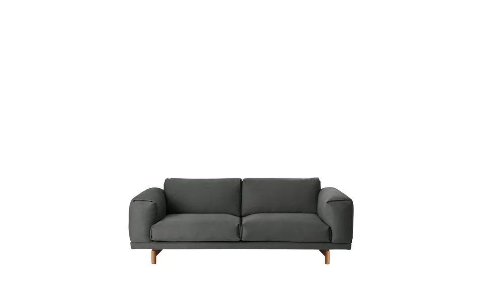 Muuto Rest Sofa 2-seat-remix 163 Grey-oak Legs