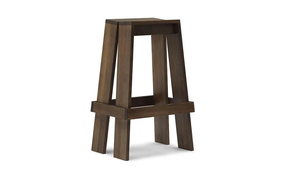 Normann Copenhagen Let Bar Stool 75 Cm Brown Stained Ash