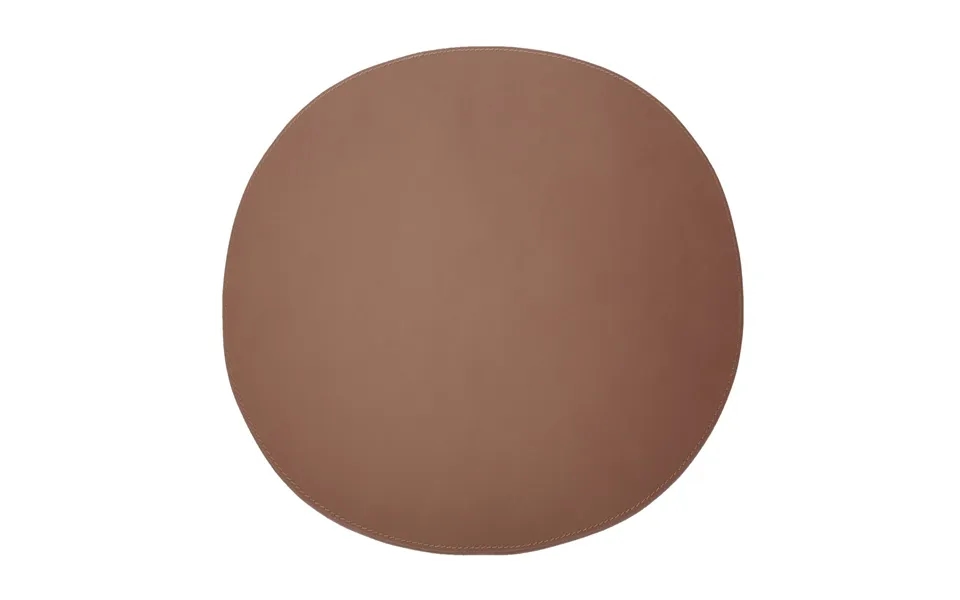 Ørskov Ørskov Placemat Leather Round Cognac