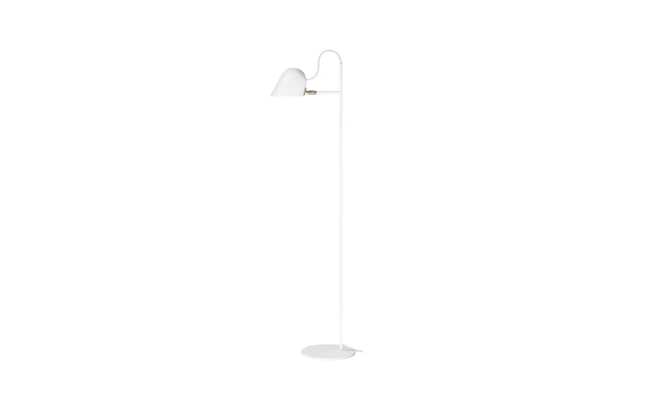 Örsjö Belysning Streck Floor Lamp White - Warm Grey Textile Cord