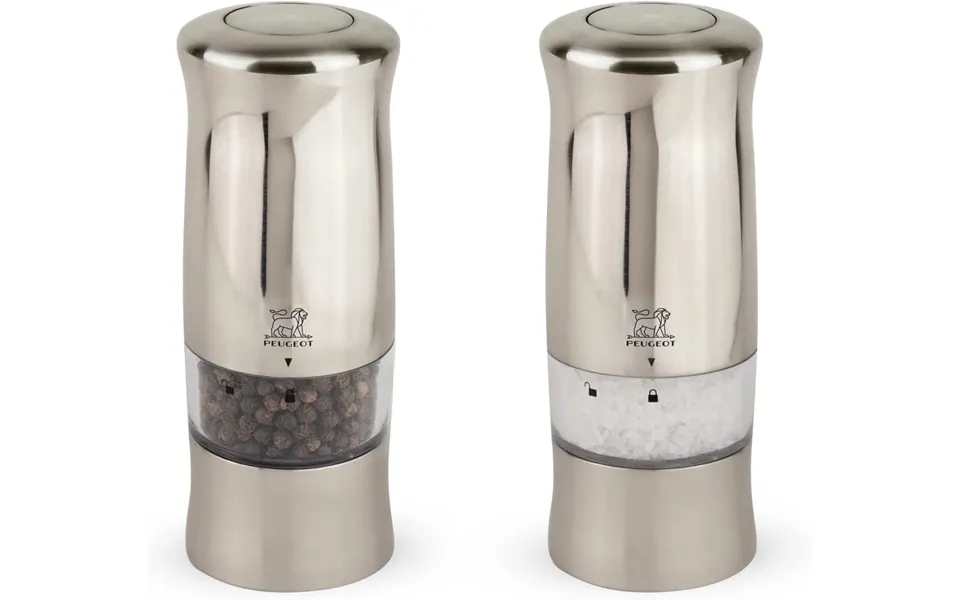 Peugeot Zeli Duo Electric Salt & Pepper Mill 14 Cm Chromed