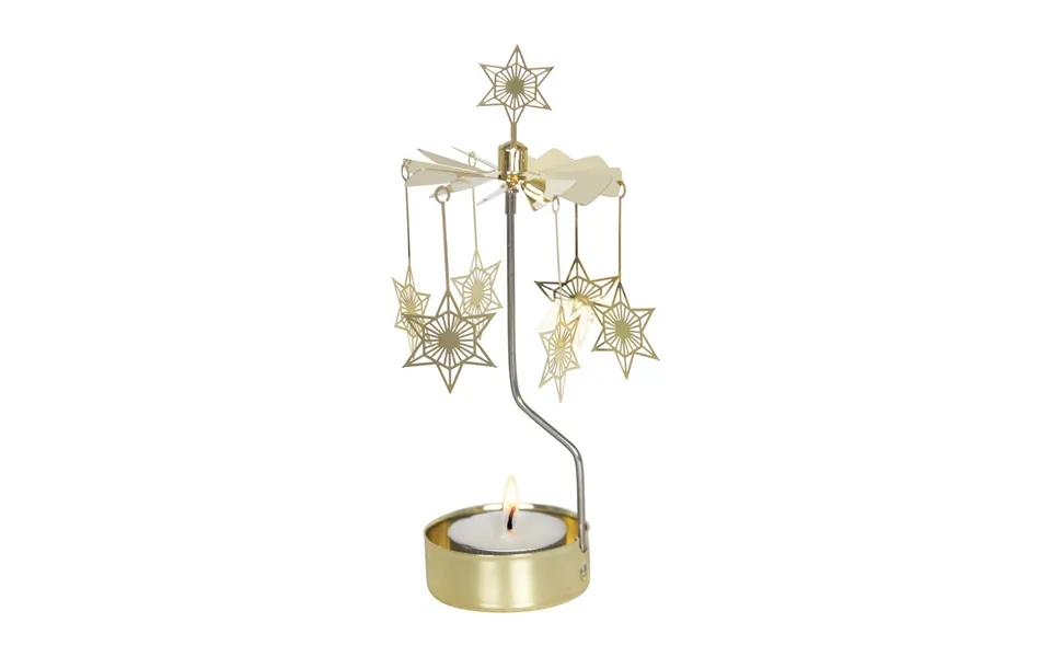 Pluto Design Art Deco Star Angel Chimes Gold