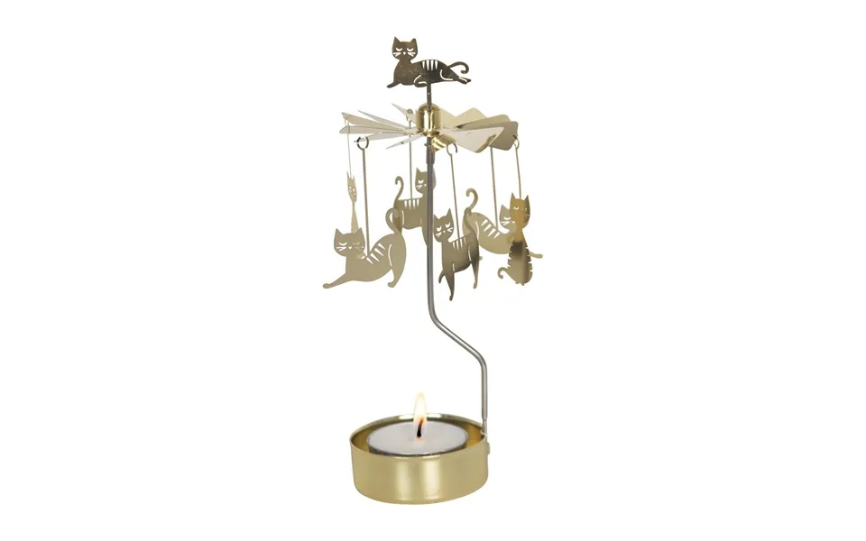Pluto Design Kattfamilj Angel Chimes Gold
