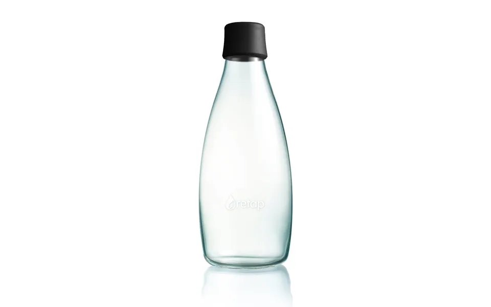 Retap Retap Glass Bottle 0.8 L Black