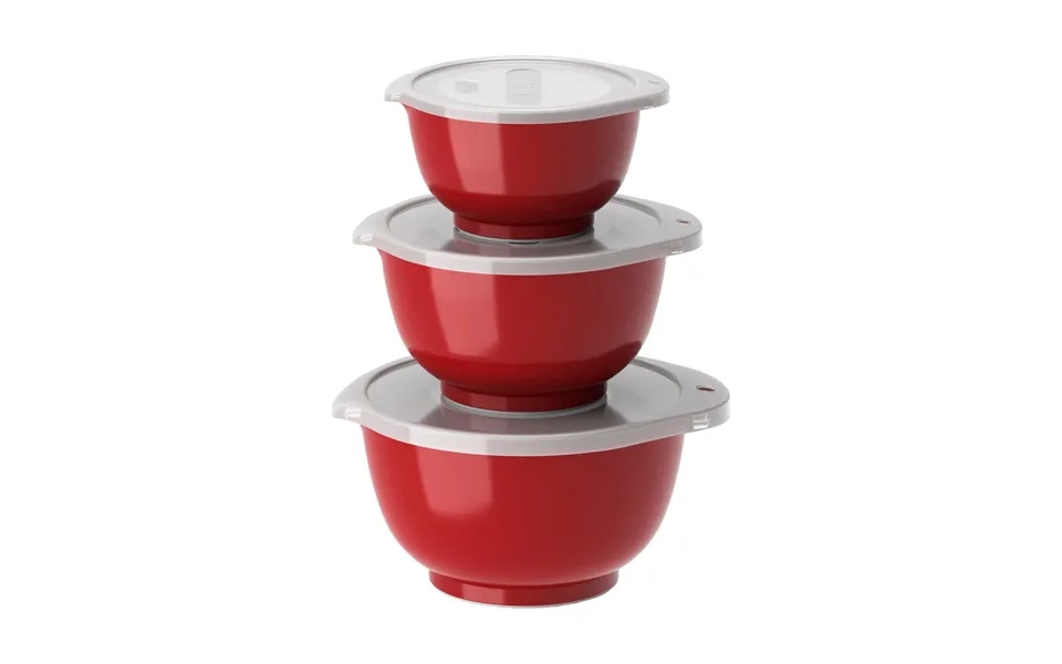 Rosti Margrethe Mini Bowl Set 3-pack Red