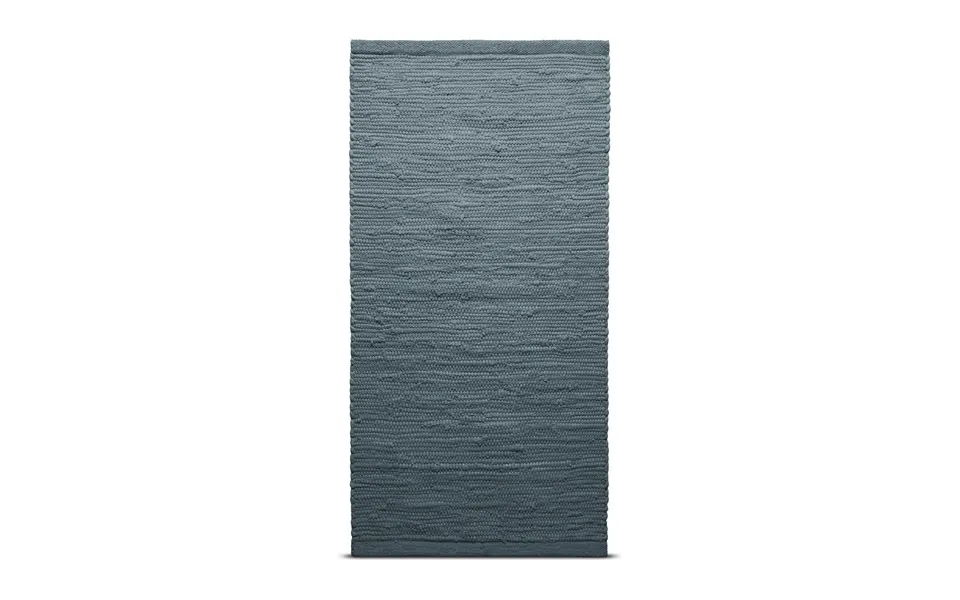 Rug Solid Cotton Rug 65x135 Cm Steel Grey Grey