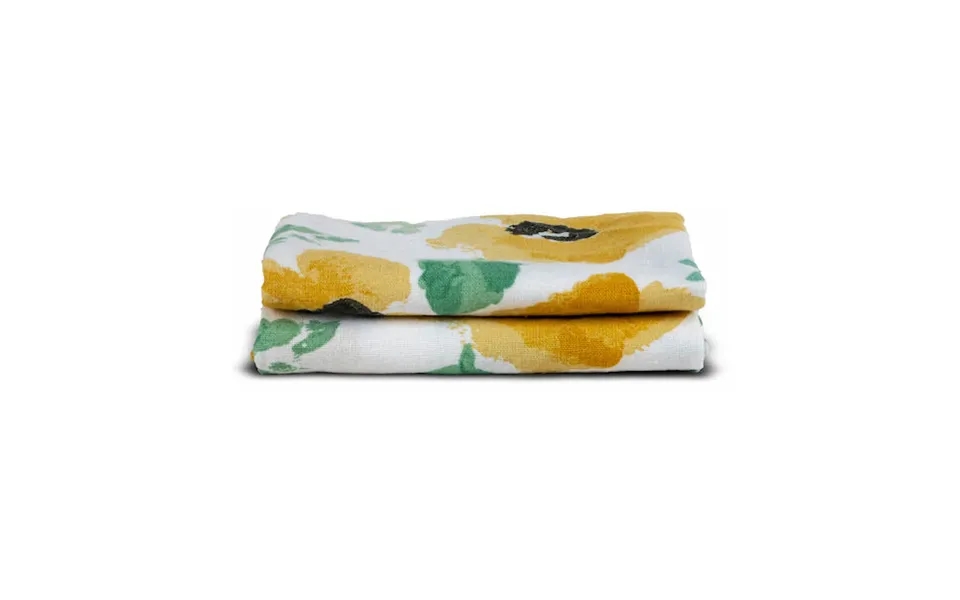 Sagaform Eden Kitchen Towel 50x70 Cm 2-pack Mixed Yellow