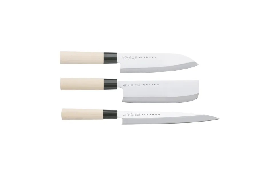 Satake Satake Houcho Knife Set Nakiri - Sashimi & Santoku 3 Pieces