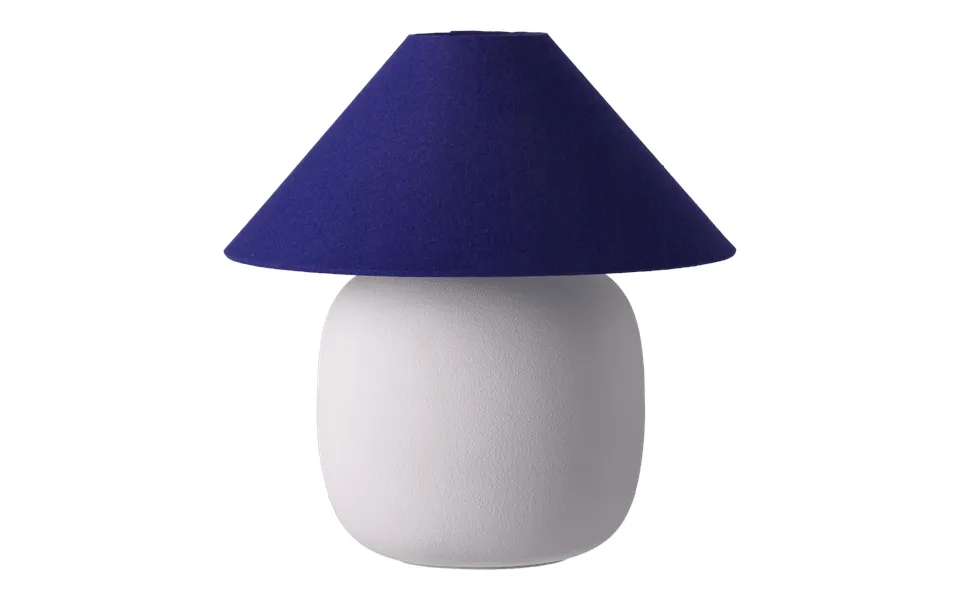 Scandi Living Boulder Table Lamp 29 Cm White-cobolt