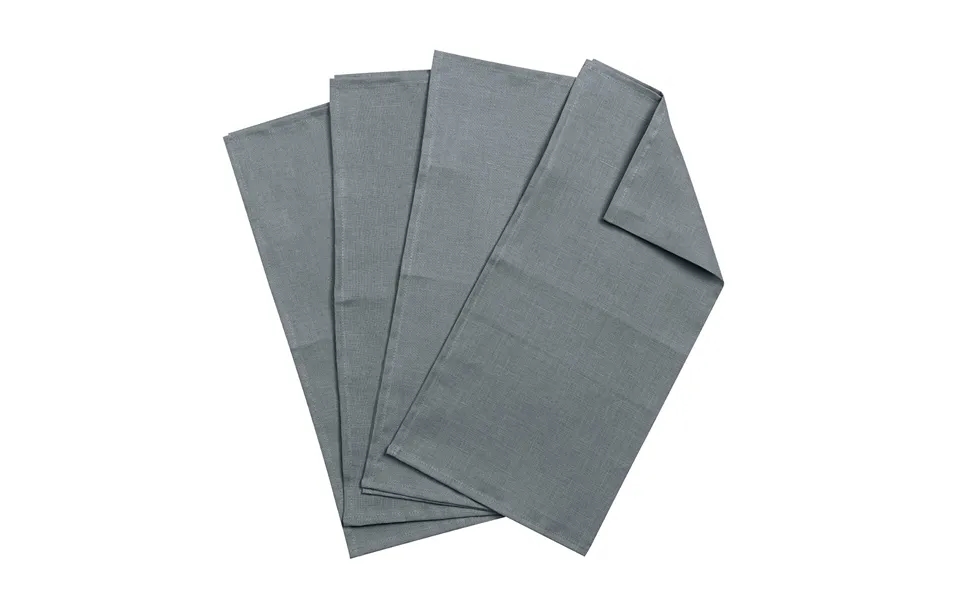 Scandi Living Clean Serviettes 45 X 45 Cm 4-pack Smokey Blue